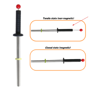 Magnetic Sawdust Cleaner - Switchable magnetic state for efficient metal sawdust attraction